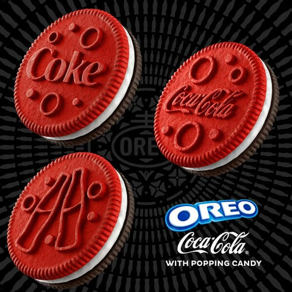 OREO x Coca-Cola Sandwich Cookies With Popping Candy (4pk) Limited Edition