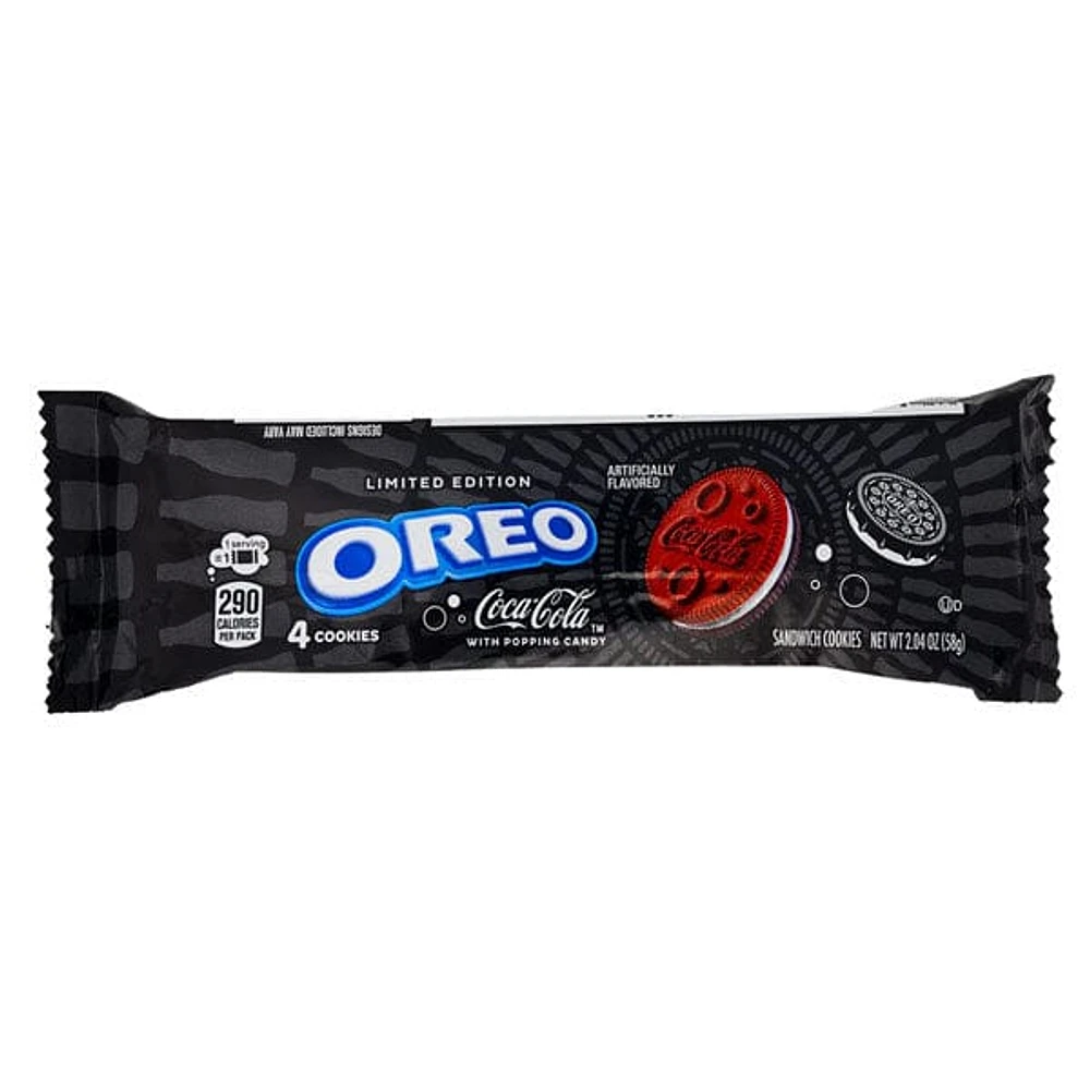 OREO x Coca-Cola Sandwich Cookies With Popping Candy (4pk) Limited Edition