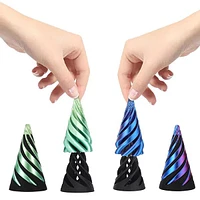 TwistQuest 3D Printed Fidget Spiral Cone Toy (1pc) Multiple Colors