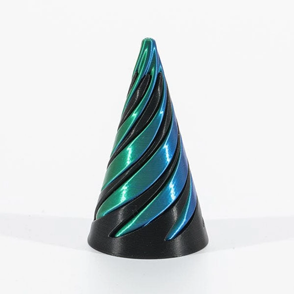 TwistQuest 3D Printed Fidget Spiral Cone Toy (1pc) Multiple Colors