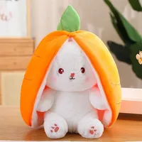 Flopsymates: Convertible 14" Bunny Plush Toys | Strawberry Or Carrot
