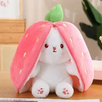 Flopsymates: Convertible 14" Bunny Plush Toys | Strawberry Or Carrot