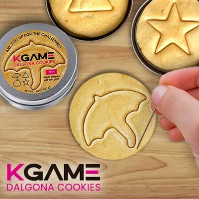 KGAME Dalgona Cookie Tin (2 Cookies) #DalgonaChallenge