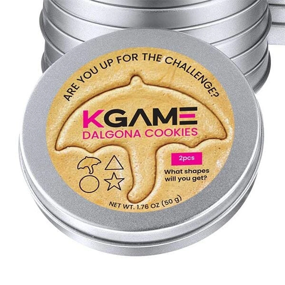 KGAME Dalgona Cookie Tin (2 Cookies) #DalgonaChallenge