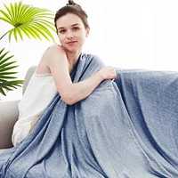 Cool Chill Cooling Lightweight Breathable Summer Blanket in Grey