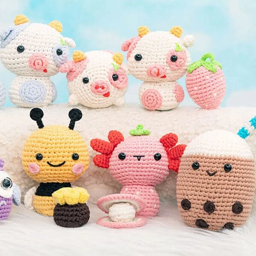 Crochet Handmade 4" Kawaii Plush Toy Collection (1pc) Multiple Styles