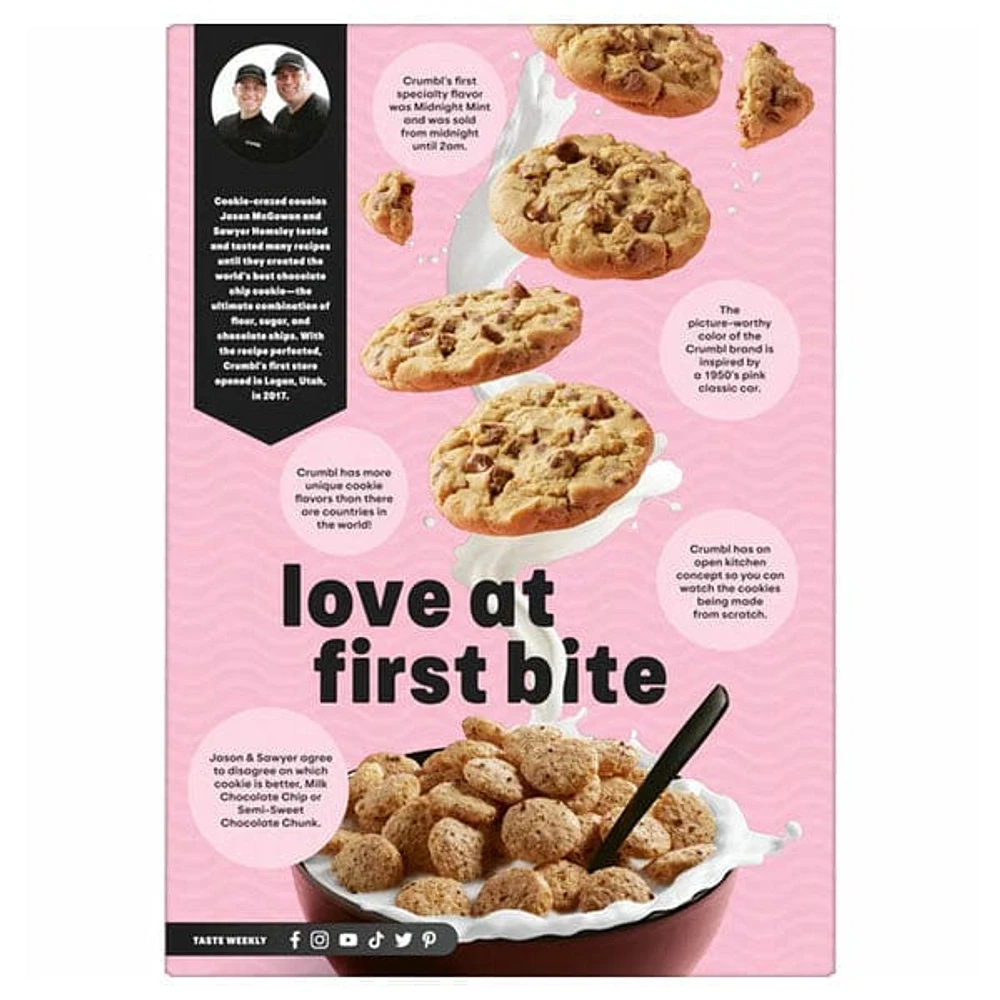 Kellogg's™ x Crumbl Cookies™ Chocolaty Chip Breakfast Cereal (20.9 oz)