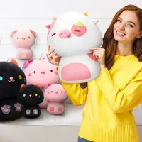 CuddleMush 12" Mushroom-Shaped Kawaii Plush Toy Collection (1pc) Multiple Styles