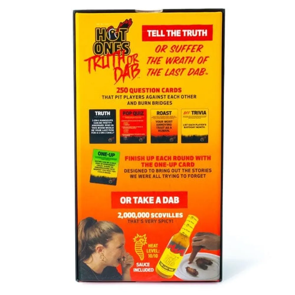 Hot Ones® "Truth Or Dab" Hot Sauce Party Game (Includes Sauce!) As Seen On Youtube