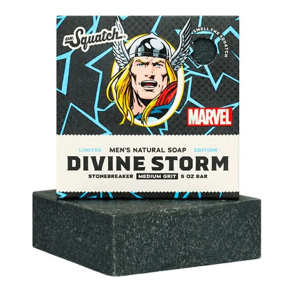 Dr. Squatch® x Marvel™ All-Natural Bar Soap For Men - Thor Divine Storm