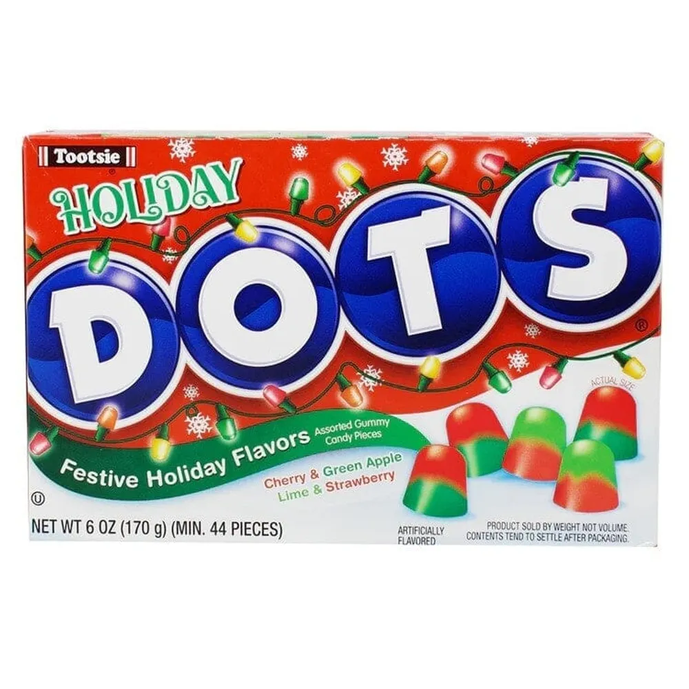 Tootsie Dots Festive Holiday Flavors Theater Box (6oz)