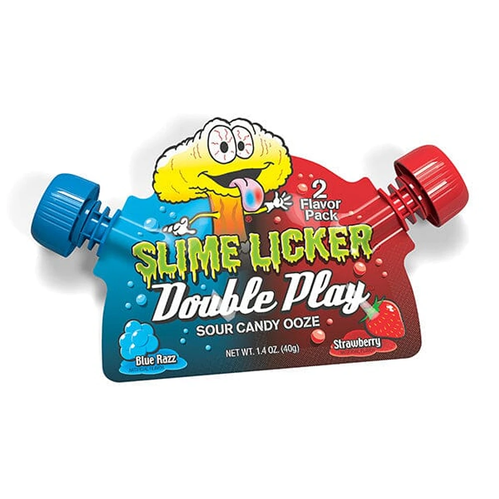 Toxic Waste: Slime Licker Double Play Sour Candy Ooze Double Flavor Pack (40g)