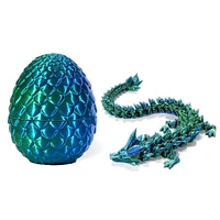 3D Printed Dragon Scale Egg Fidget Toy with Included (Multiple Colors)