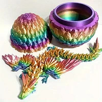 3D Printed Winged Dragon Scale Egg Fidget Toy (Multiple Colors)