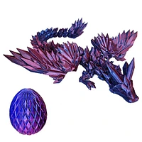 3D Printed Winged Dragon Scale Egg Fidget Toy (Multiple Colors)