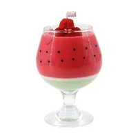 Hidden Gems Strawberry Drink Novelty Candle (1 Ring Inside)