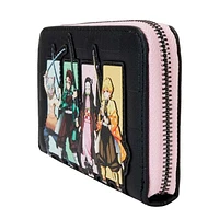 Loungefly Aniplex Demon Slayer Group Zip Around Wallet