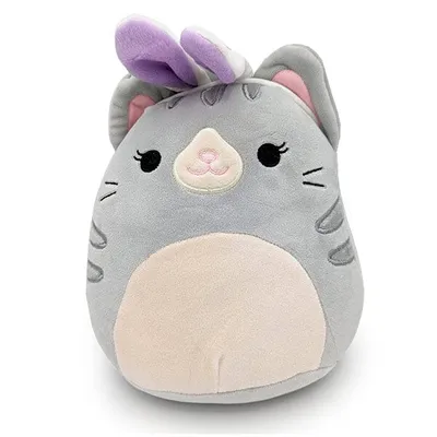 Squishmallows Plush Toy 7.5" Easter Squad 2024 Tally the Grey Cat (Bunny Ears)