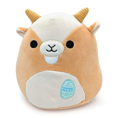 Squishmallows Plush Toy 7.5" Easter Squad 2024 Grant the Tan Goat (Easter Egg)