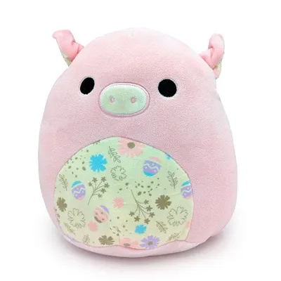 Squishmallows Plush Toy 7.5" Easter Squad 2024 Peter the Pink Floral Pig