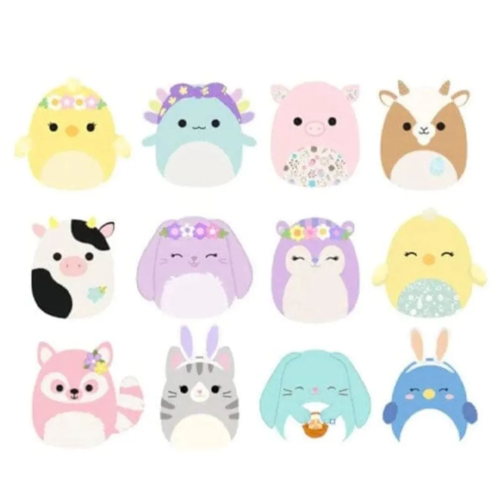 Squishmallows Plush Toy 7.5" Easter Squad 2024 Bebe the Blue Bird (Bunny Ears)