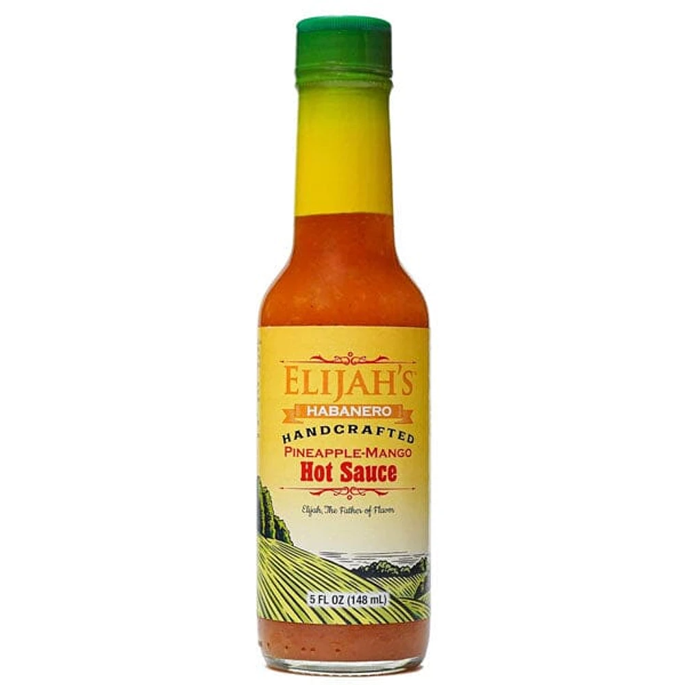 Elijah's Xtreme Pineapple-Mango Habanero Hot Sauce Bottle (5 fl.oz.)