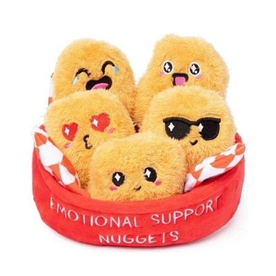 FoodieMoods: "Nurture Nuggets" The Emotional Support Chicken Nuggets 9" Novelty Plush Toy