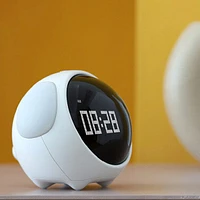 GleamGreet Digital Cute Face Alarm Clock