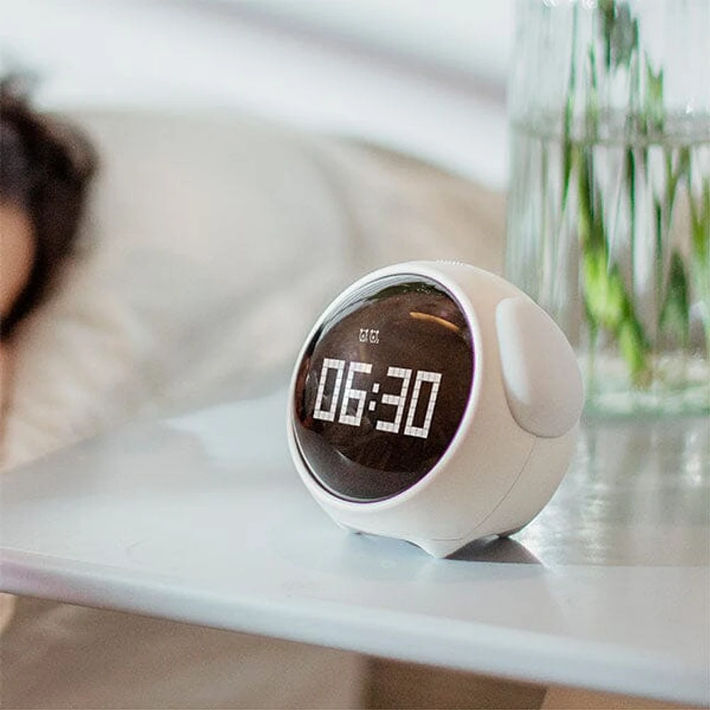 GleamGreet Digital Cute Face Alarm Clock