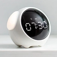 GleamGreet Digital Cute Face Alarm Clock