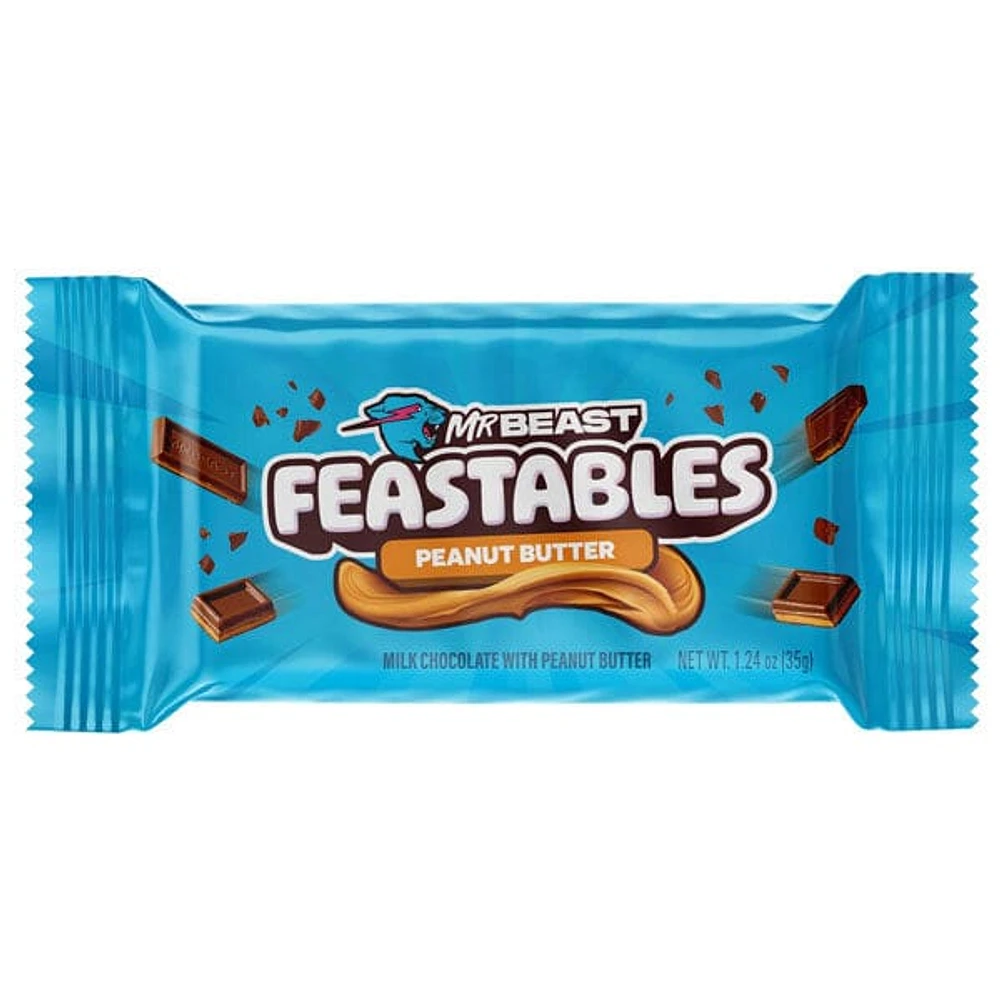 MrBeast Feastables New Formula Mini Organic Chocolate Bars 1.24oz (1pc) Assorted Flavors