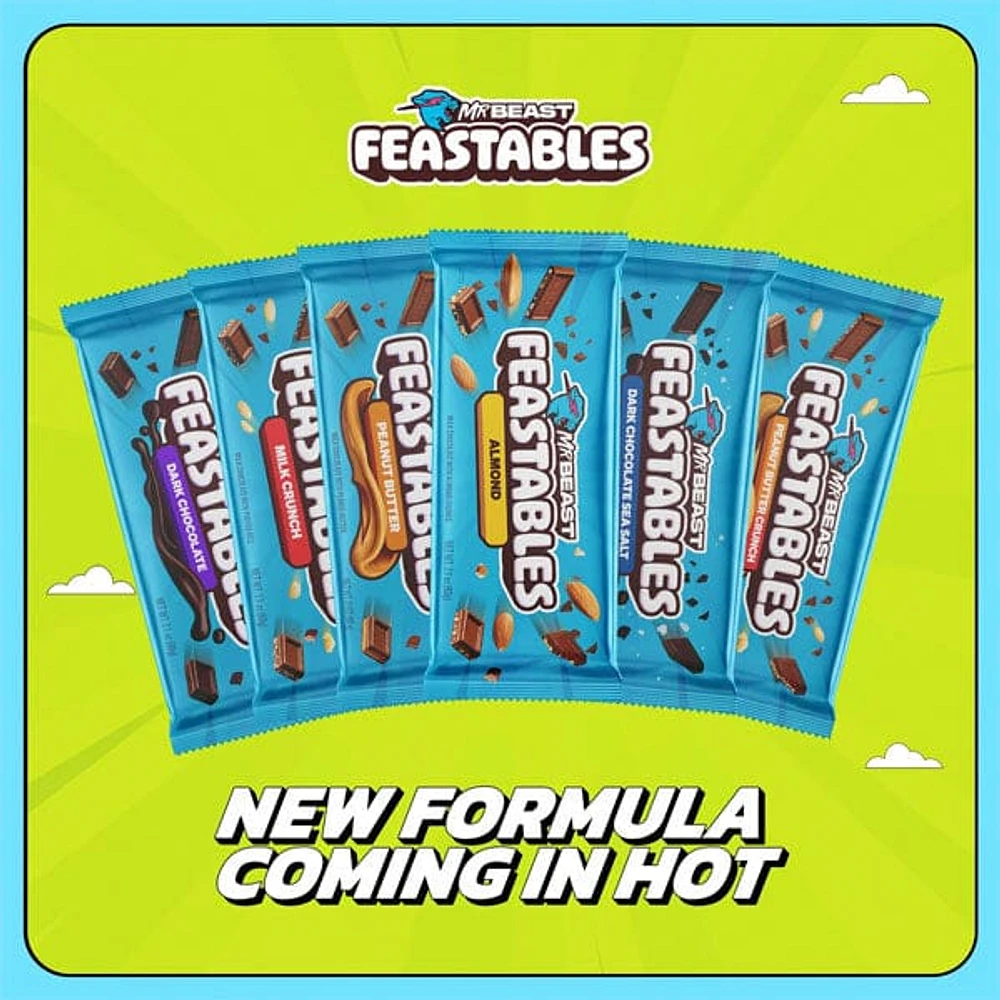 MrBeast Feastables New Formula Mini Organic Chocolate Bars 1.24oz (1pc) Assorted Flavors