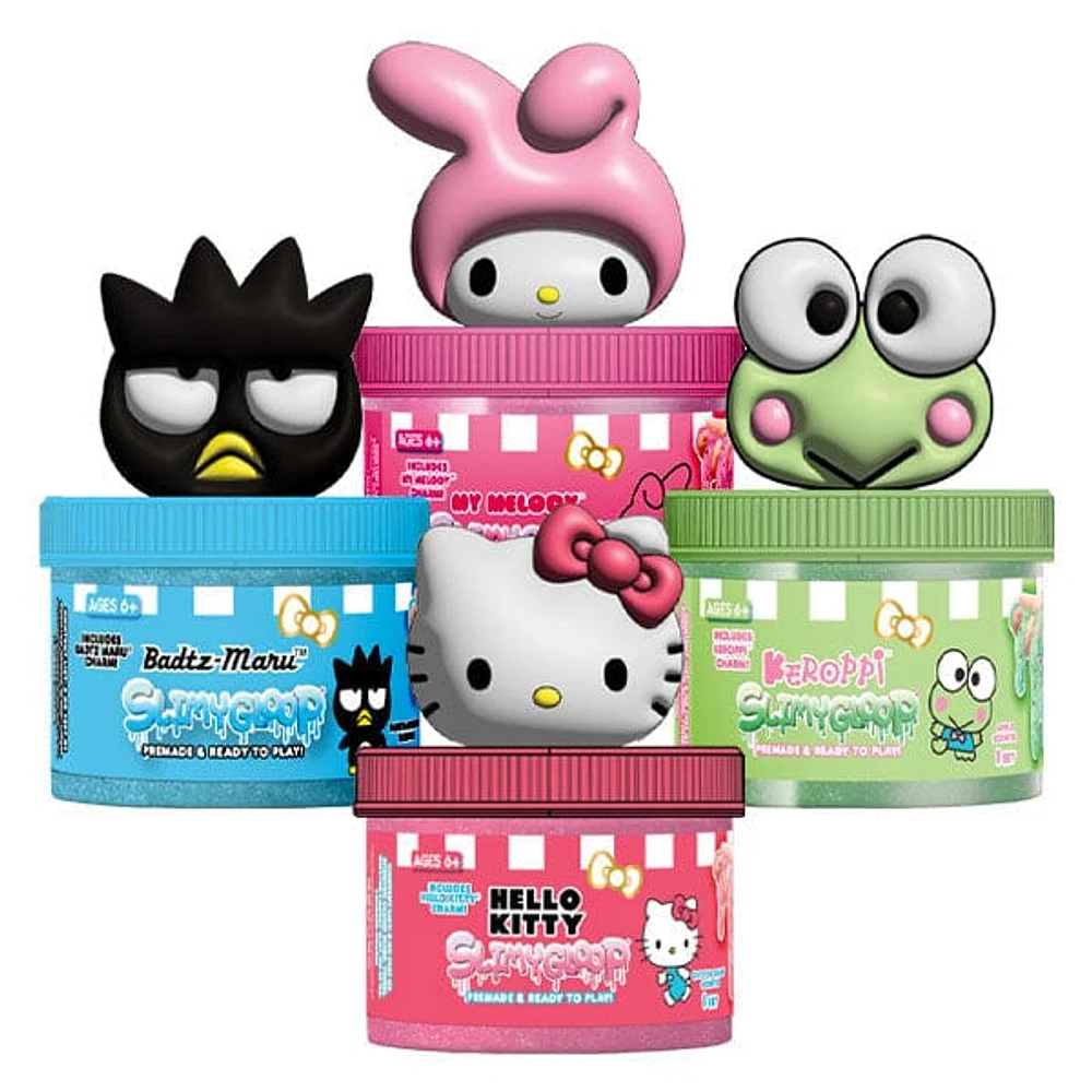 Sanrio Hello Kitty & Friends SlimyGloop Figural Topper Pre-Made Ready To Play Slime (5.35oz) Multiple Styles