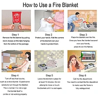 Emergency Fibreglass Certified Fire Blanket (1pc)