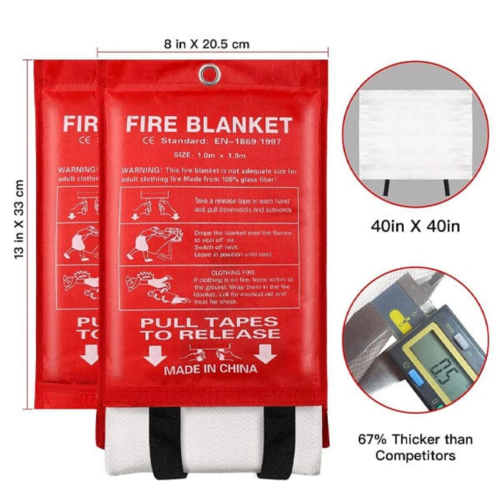 Emergency Fibreglass Certified Fire Blanket (1pc)