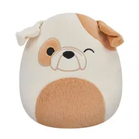 Squishmallows Flip-A-Mallows 5" Reversible Plush Toy Geraldine The Scottish Fold Cat & Brock The Bulldog