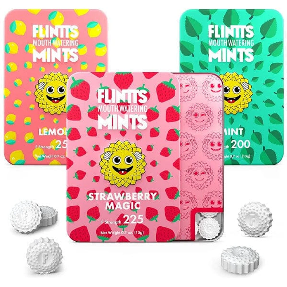 Flintts Mints Mouth-Watering Candy (15g) Multiple Strengths & Flavors