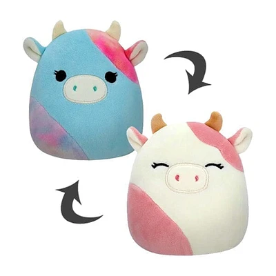 Squishmallows Flip-A-Mallows 5" Reversible Plush Toy | Caedyn The Pink Cow & Caedia The Blue Cow