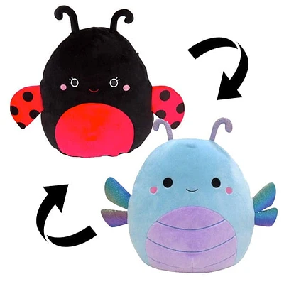 Squishmallows Flip-A-Mallow Plush Toy | 12" Heather The Dragonfly & Trudy The Ladybug