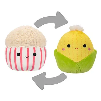 Squishmallows Flip-A-Mallows 5" Reversible Plush Toy | Conrad the Corn Cob & Arnel the Popcorn