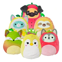 Squishmallows Super Soft Plush Toys | 8" Fruit Costume Squad | Simon The Orange Sloth