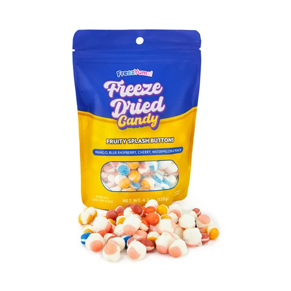 FreezYums! Freeze-Dried Fruity Splash Button Candy