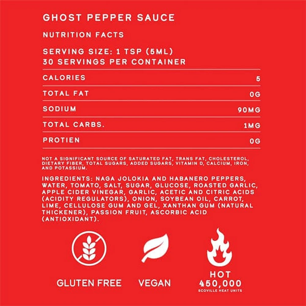 Elijah's Xtreme Ghost Pepper Hot Sauce Bottle (5 fl.oz.)