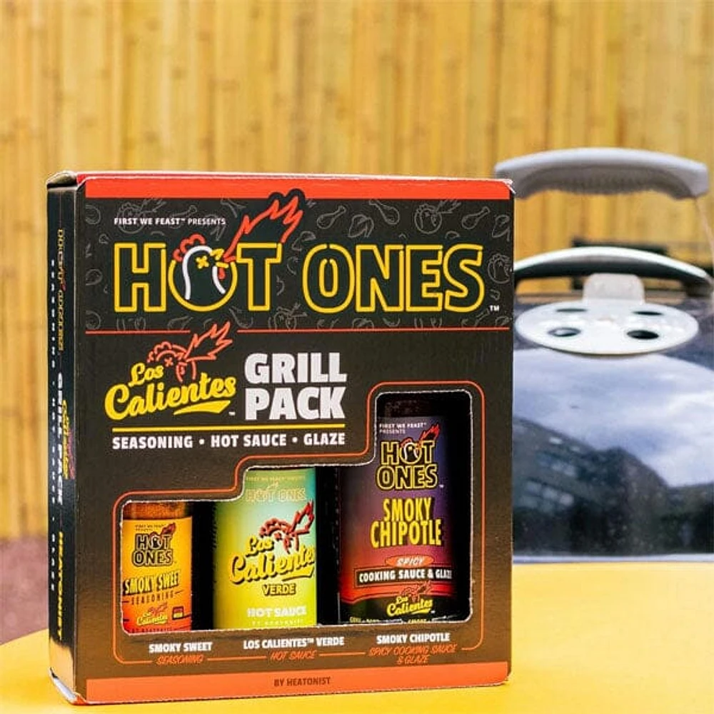 Hot Ones® Los Calientes Grill Pack (3 Bottles) As Seen On Youtube