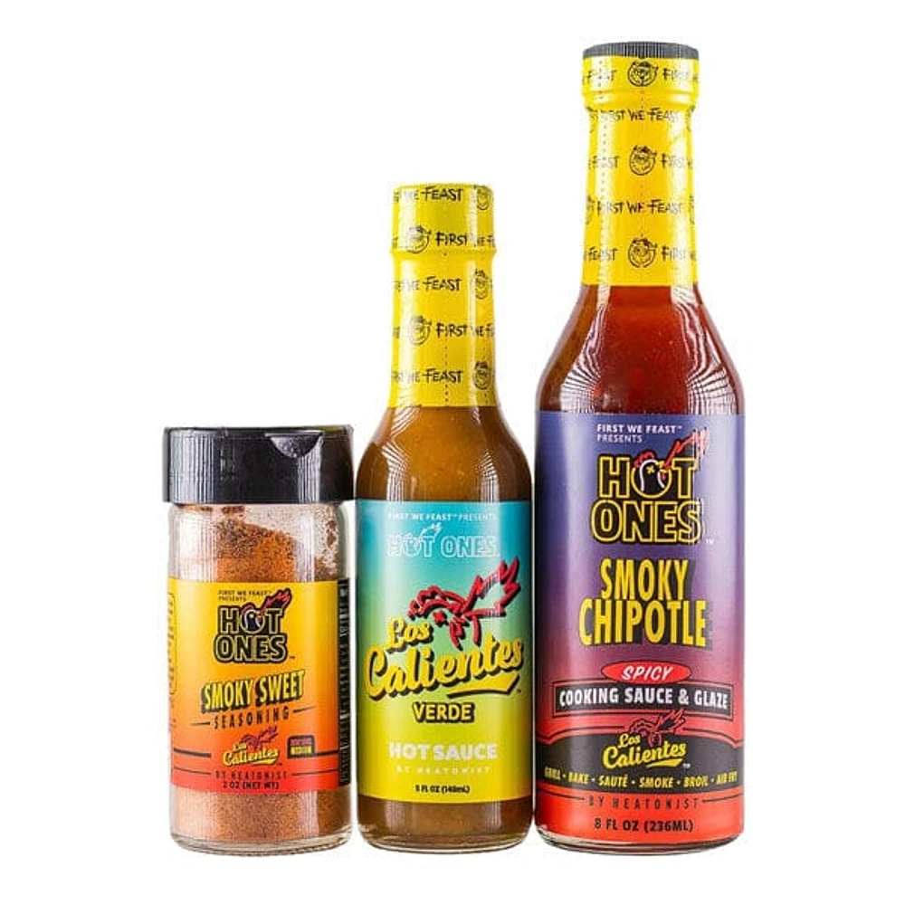 Hot Ones® Los Calientes Grill Pack (3 Bottles) As Seen On Youtube