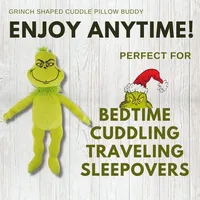 The Grinch by Dr. Seuss: Super Soft Plush 20" Cuddle Pillow Plush