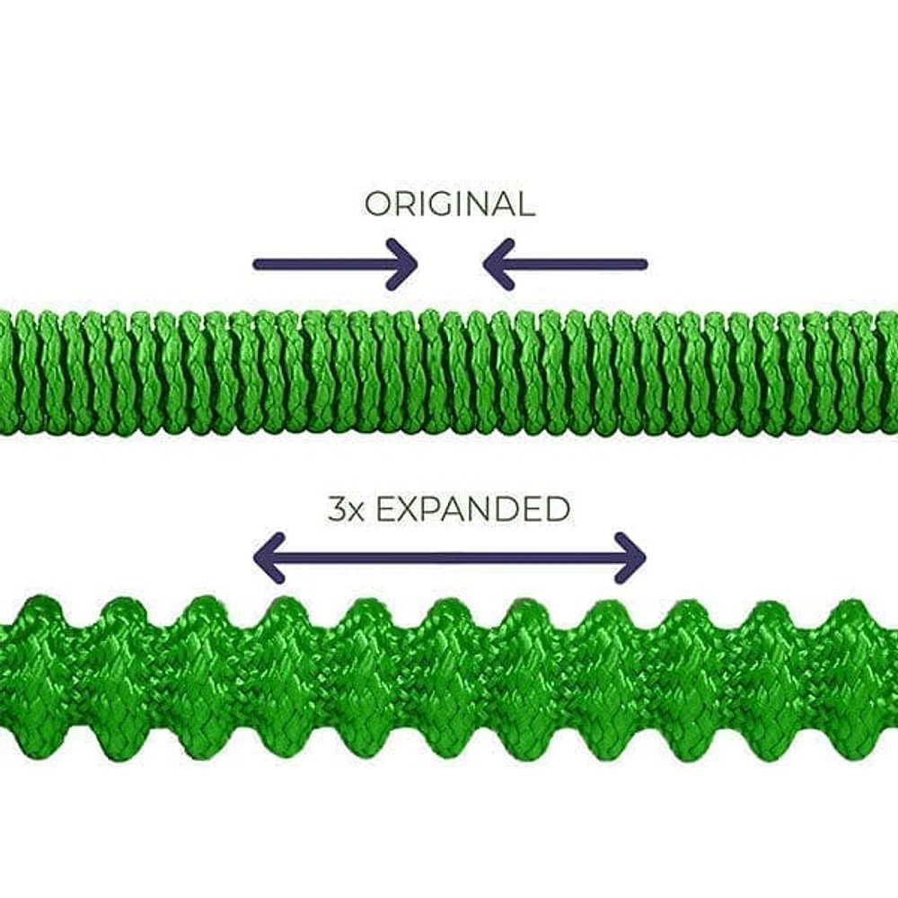 GRO-Hose GREEN | 75ft Expandable Hose With Sprayer Nozzle & Brass Valve