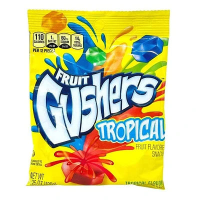 Tropical Fruit Gushers Gummy Candy (4.25oz)