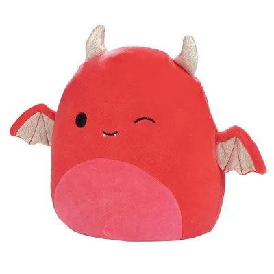 Squishmallows Plush Toys | 7.5" Halloween Squad 2023 | Karlie the Red Devil (Winking)