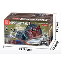 Hippopotamus Realistic Animatronic Submersible RC Spouting Water Toy